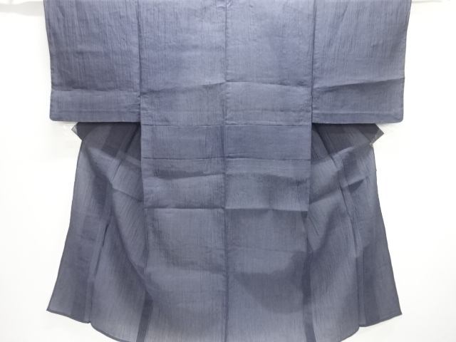 未使用品　仕立て上がり　本場小千谷ちぢみ男物着物